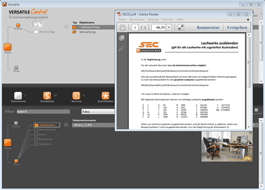 Sie können eine Vielzahl an Dokumententypen in die Software ziehen und ablegen. Alles was ihr Betriebssystem kann – ob AutoCAD oder Word-Dokumente…